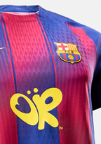 Limited Edition FC Barcelona x Olivia Rodrigo 25/26 men's home jersey signed by the starting line-ups of the men's El Clásico match (10/05) and the women's match vs. Levante UD (06/05)
