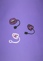 olivia rodrigo straw toppers – set of 3
