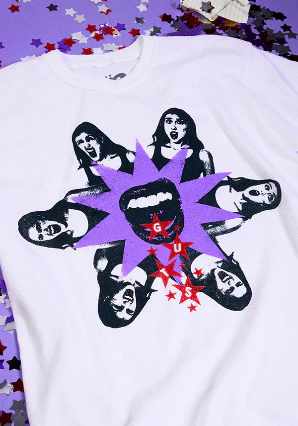 GUTS dateback t-shirt in white