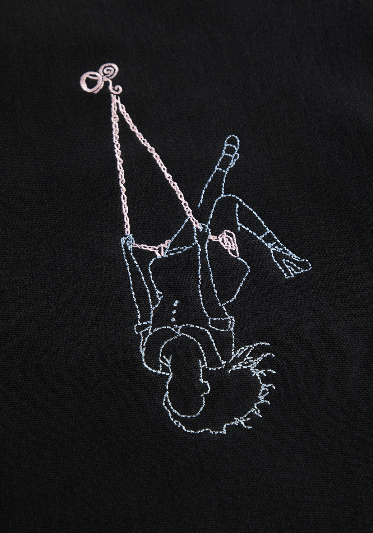 stitched swing embroidered crewneck