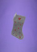 OR silver star velvet stocking